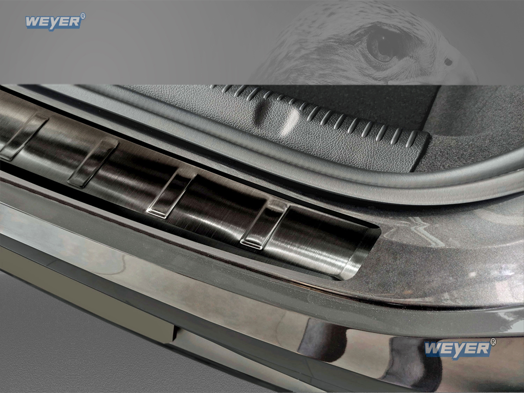43269-Weyer-Edelstahl-Ladekantenschutz-Mercedes-Benz-EQE-V295-graphit-blackline-4 MERCEDES EQE V295 Year 2022> WEYER stainless steel rear bumper protection - graphite-/black Line