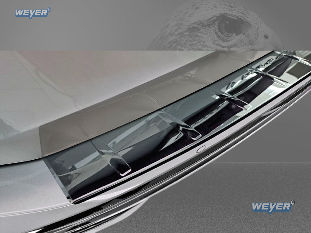 55052-Weyer-Edelstahl-ladekantenschutz-VW-Passat-B9-variant-Hochglanz-schwarz-3 VW PASSAT B8 VARIANT + ALLTRACK + GTE HYBRID + R-Line Year 2014- 2019>, WEYER stainless steel rear bumper protection - graphite-/black satin finish
