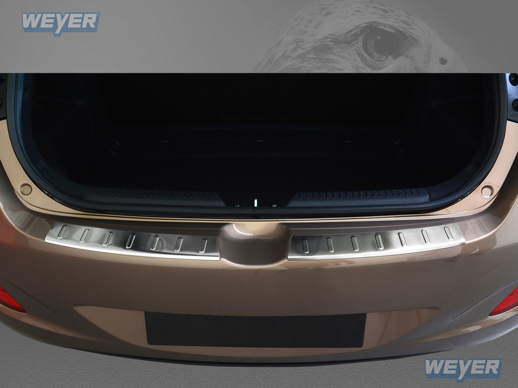 44628-Weyer-Edelstahl-Ladekantenschutz-HYUNDAI-i30-5D HYUNDAI i30 5D ab Baujahr 2012-2016, WEYER Edelstahl Ladekantenschutz