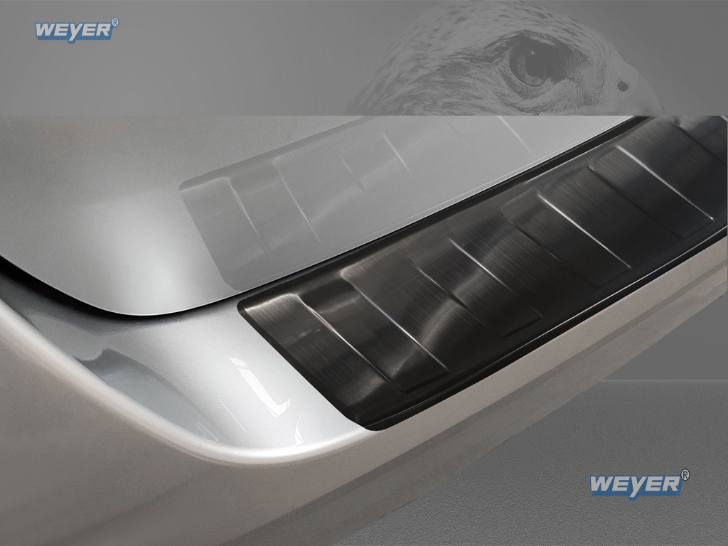 43289-Weyer-Edelstahl-Ladekantenschutz-VW-T7-graphit-blackline-3 VW TRANSPORTER T7 Multivan Year 2021>, WEYER stainless steel rear bumper protection - graphite-/black satin finish