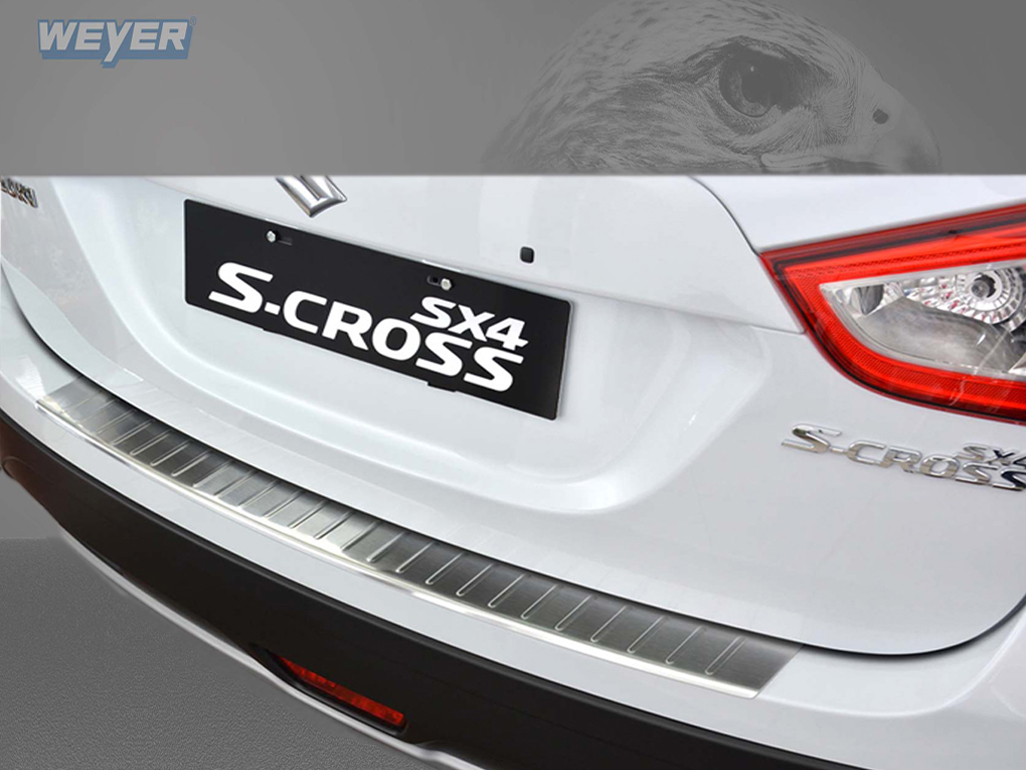 SUZUKI SX-4 CROSS ab Baujahr 2013-2016, FL 2016-> WEYER Edelstahl Ladekantenschutz