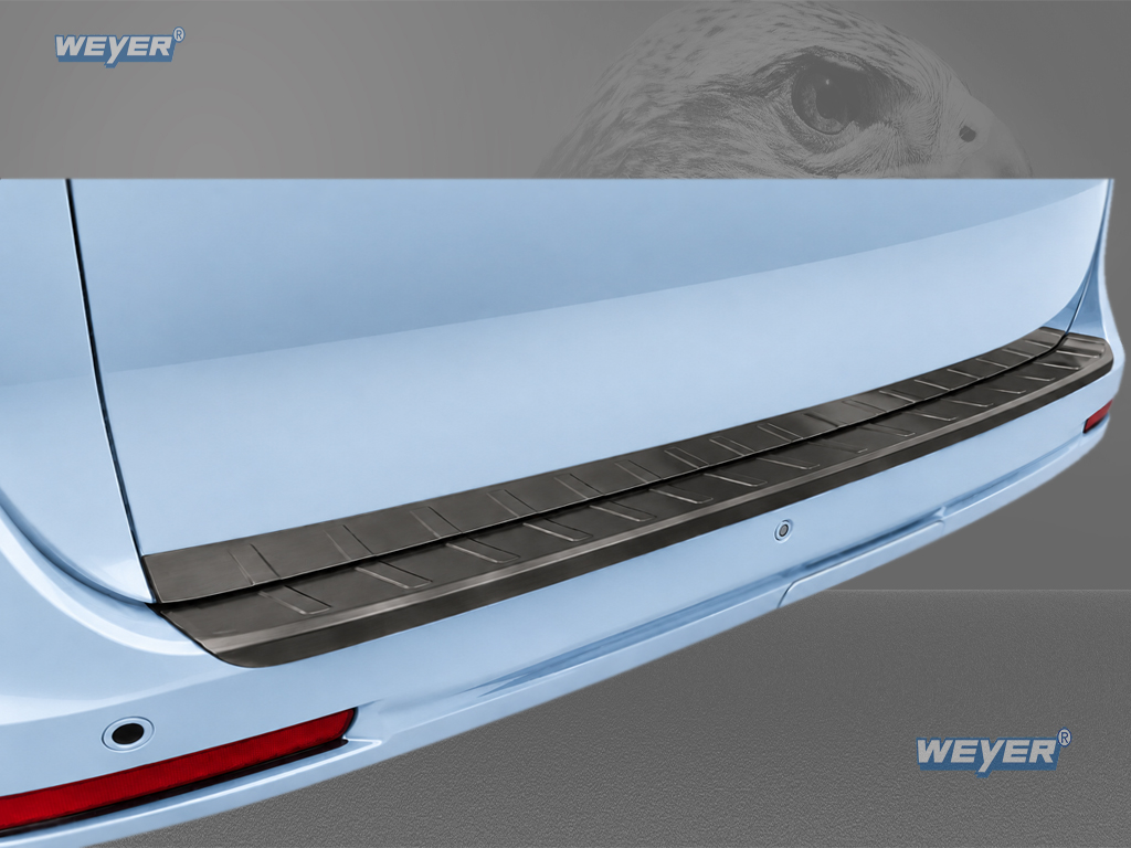 MERCEDES V ab Baujahr ab 2014, WEYER Falcon Premium Line Edelstahl Ladekantenschutz graphite - XL