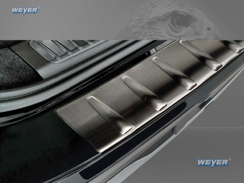 43298-Weyer-Edelstahl-Ladekantenschutz-Mercedes-EQS-SUV-X296-graphit-blackline-1 MERCEDES EQS SUV X296 Year 2022> WEYER stainless steel rear bumper protection - graphite-/black Line