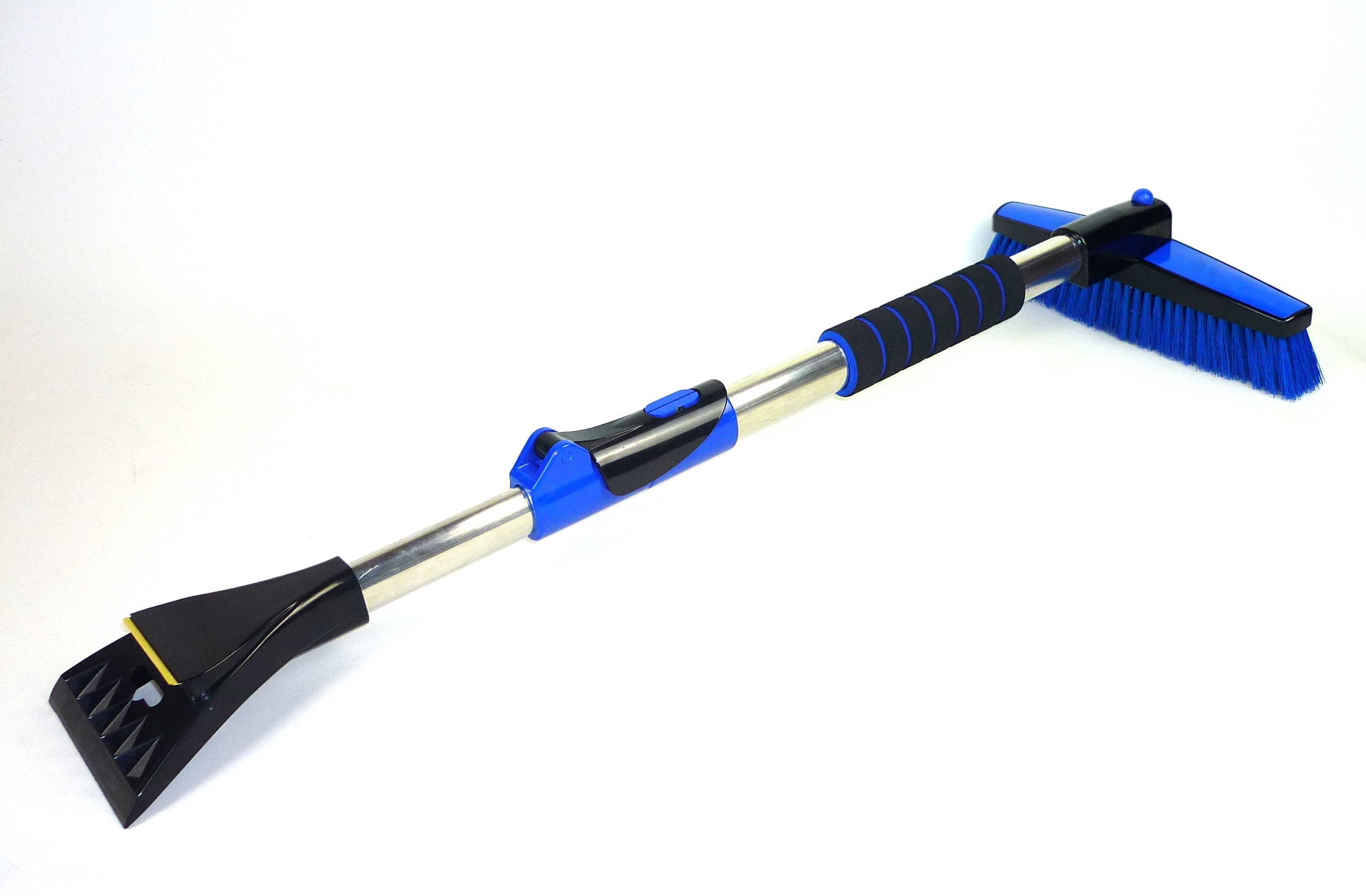 680066SchneebesenXL Schneebesen XXL mit Eiskratzer und Teleskoprohr bis 160 cm + Softgriff + schwenkbarer Bürstenkopf