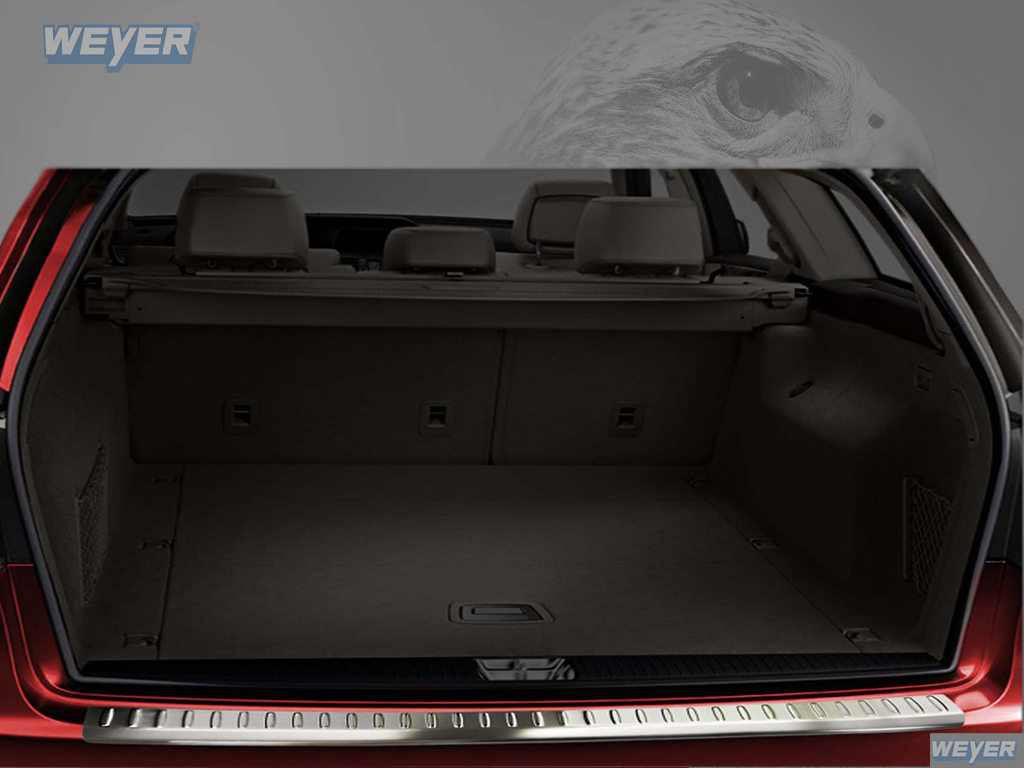 44823-Weyer-Edelstahl-Ladekantenschutz-MERCEDES-E-KLASSE-W212-FL-T-MODELL MERCEDES E Class W212 Stationwagon Year 2013-2016 WEYER stainless steel rear bumper protection satin finish