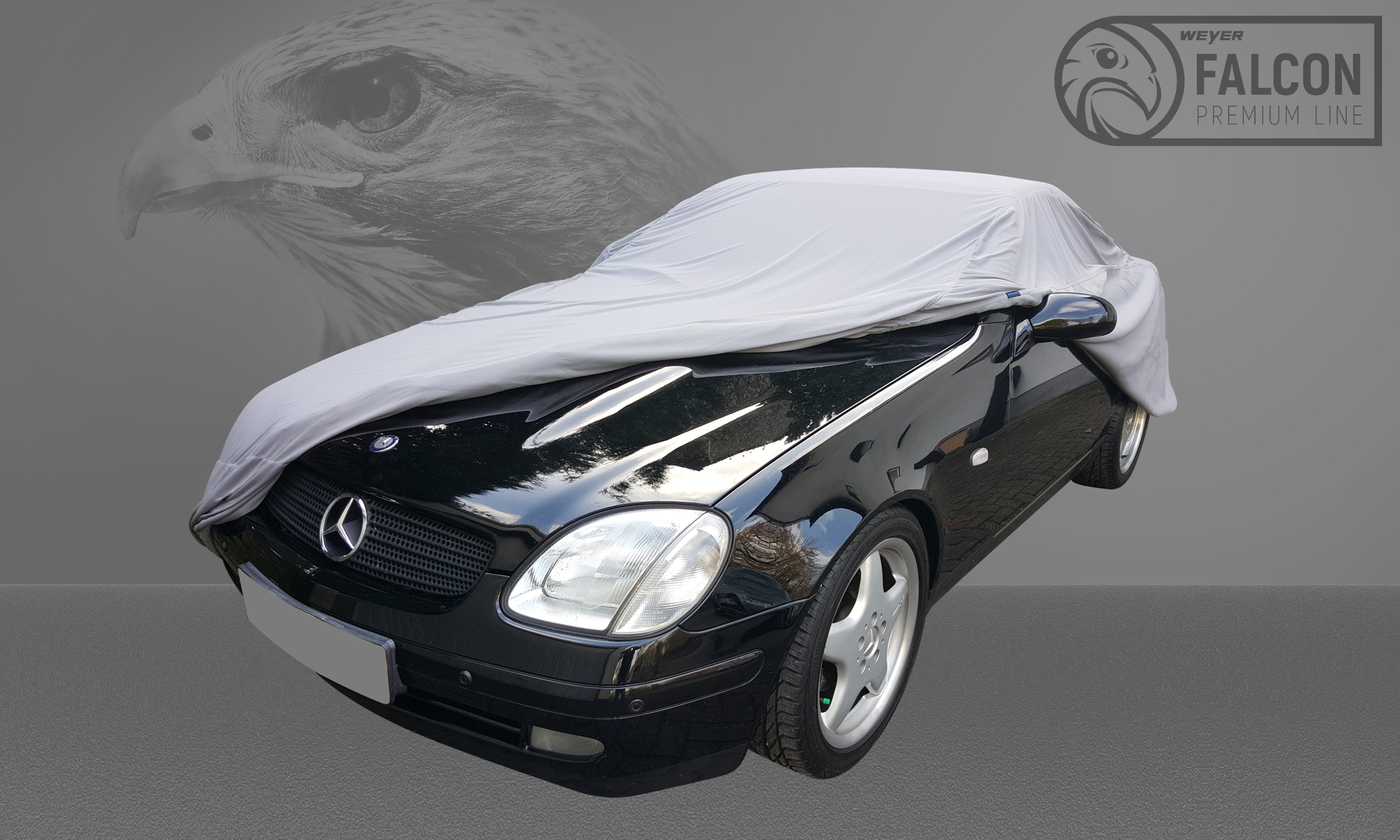 Weyer-ID-Garage-Mercedes-SLK-R170-Gr-6000-24 Indoor-Autoabdeckung für Mercedes SLK + SLC