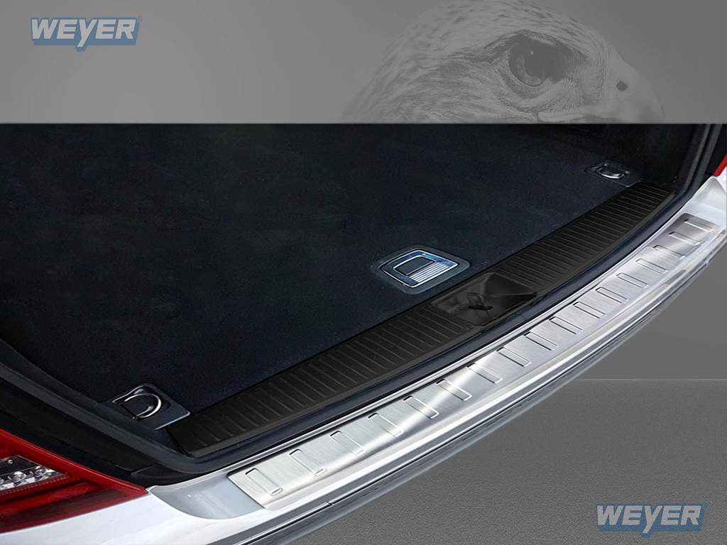 44821-Weyer-Edelstahl-Ladekantenschutz-MERCEDES-C-KLASSE-W204-T-MODELL-FL-1 MERCEDES C Klasse W204 T Model FL ab Baujahr 2011-2014, WEYER Edelstahl Ladekantenschutz