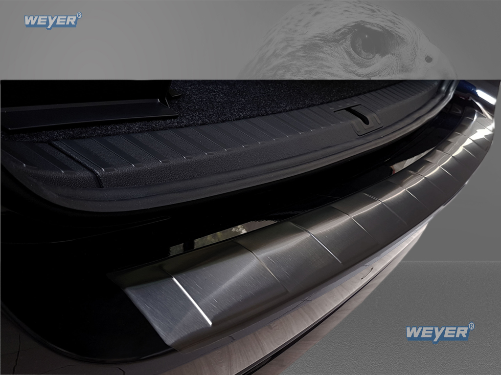 43241-Weyer-Edelstahl-Ladekantenschutz-Skoda-Octavia4-black-graphitline-4 SKODA OCTAVIA IV KOMBI ab Baujahr 2019-, WEYER Edelstahl Ladekantenschutz- graphite/black Line-