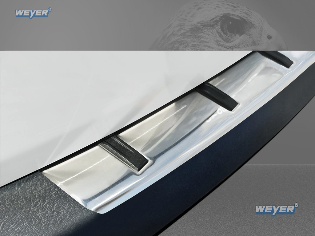 82042-Weyer-Edelstahl-Ladekantenschutz-VW-Caddy-Caddy-Maxi-MAX-PRODECT-3 VW CADDY / VW CADDY MAXI (2K, SA) Year 2003-2020, WEYER rear bumper protection "MAX-PROTECT" satin finish