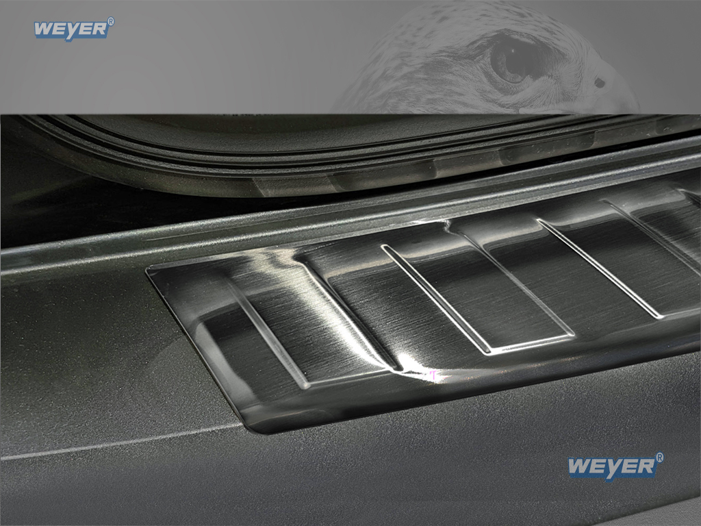 43219-Weyer-Edelstahl-Ladekantenschutz-VW-Caddy-FL-2015-graphit-blackline-3 VW CADDY / VW CADDY MAXI (2K, SA) Year 2003-2020, WEYER stainless steel rear bumper protection - graphite-/black satin finish