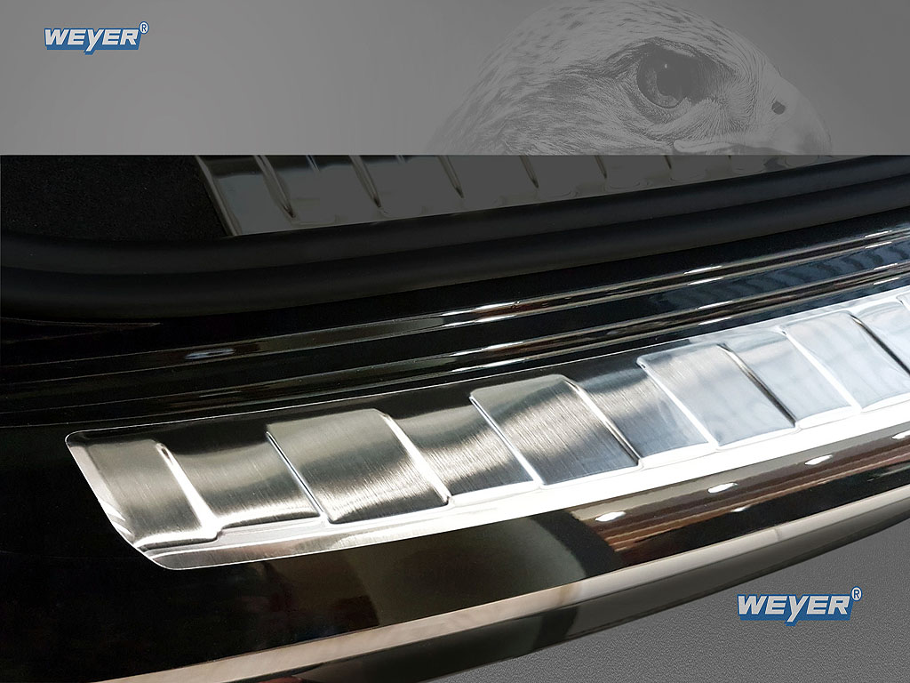 44331-Weyer-Edelstahl-Ladekantenschutz-Audi-Q3-ab-2018 AUDI Q3 II (F3) Crossover Year 7/2018>, WEYER stainless steel rear bumper protection satin finish