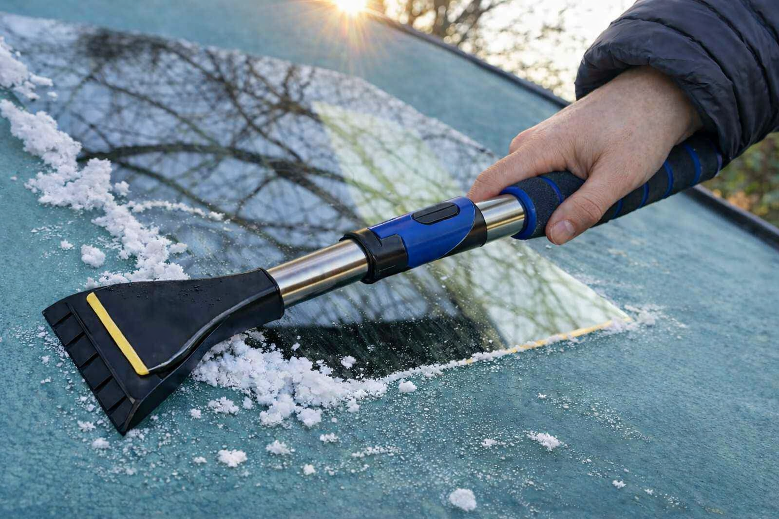 Eiskratzer XXL robust - Teleskop Länge 65 - 90 cm