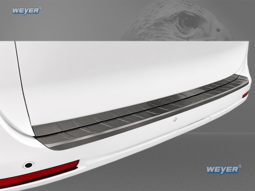 MERCEDES V ab Baujahr ab 2014, WEYER Falcon Premium Line Edelstahl Ladekantenschutz graphite - XL