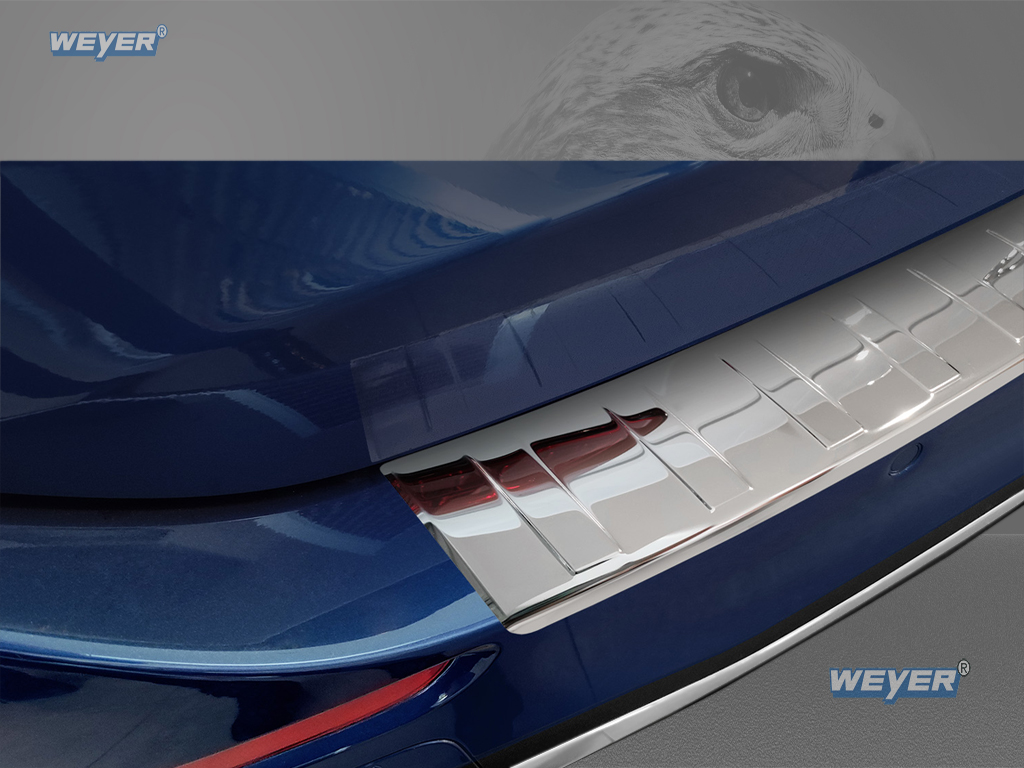 42047-Weyer-Edelstahl-Ladekantenschutz-Mercedes-C-5-AMG-T-Model-Hochglanz-Super-Mirror-3 MERCEDES C Class S206 Station wagon Year 2021> WEYER stainless steel bumper protection high gloss - Super mirror