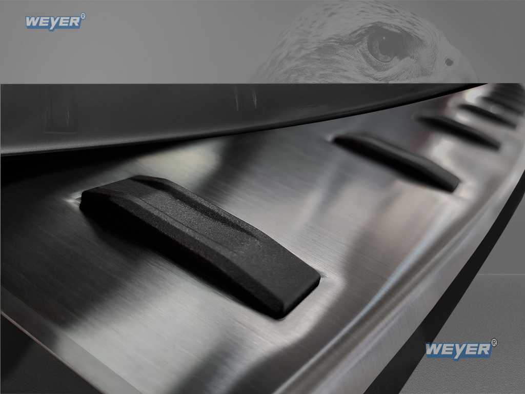 84028-Weyer-Edelstahl-Ladekantenschutz-Mercedes-Vito-3-anthrazit-blackline-5 MERCEDES V Class W447 Year 2014> WEYER rear bumper protection "MAX-PROTECT" graphite/black Line, longer Version 129,9cm