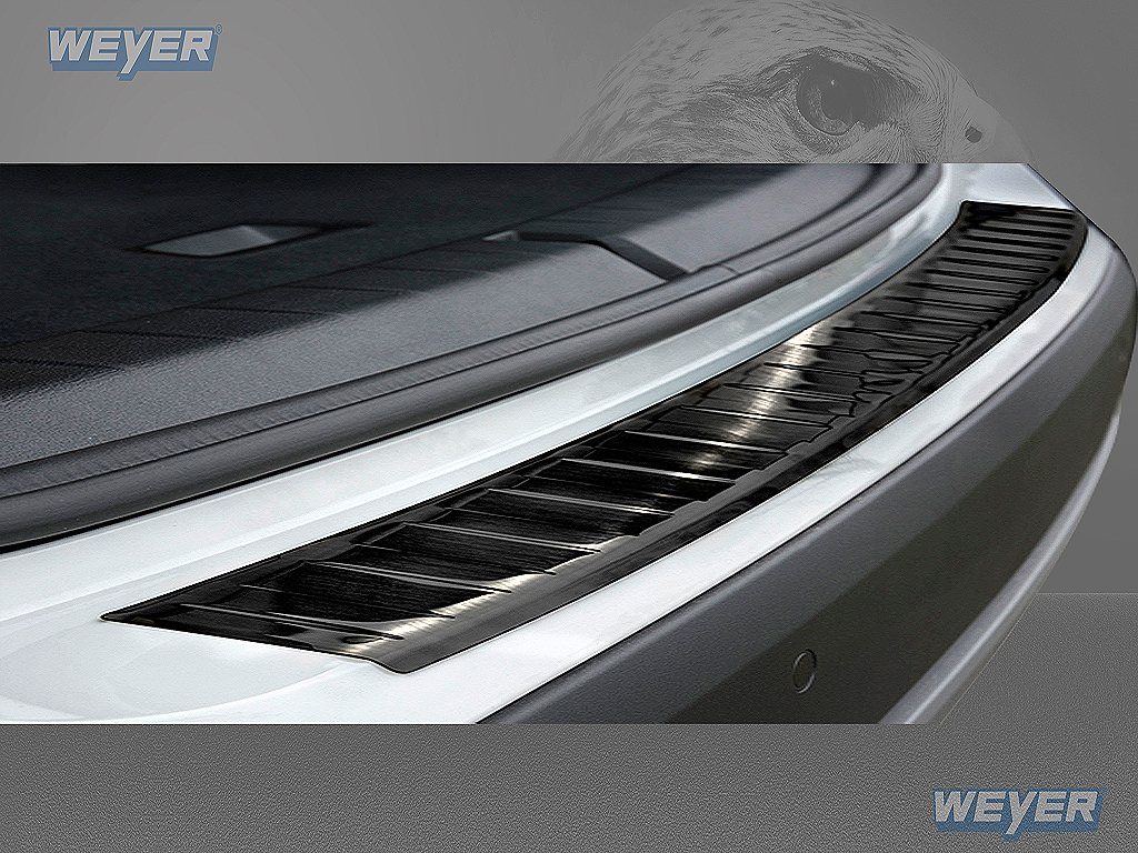 43113-Weyer-Edelstahl-Ladekantenschutz-BMW-X1-F48-graphit-blackline-1 BMW X1 F48 ab Baujahr 2015-, WEYER Edelstahl Ladekantenschutz - graphite/black Line-