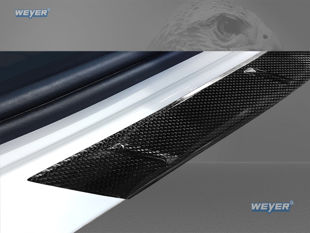 41252-Weyer-Falcon-echt-Carbon-MercedesGLE-2-W167-3 "MERCDES GLE II V 167 + GLE AMG 53 Year 2019> WEYER REAL CARBON rear bumper protection"