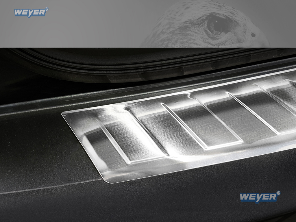 44433-Weyer-Ladekantenschutz-VW-Caddy-2003-2005-FL-4 VW CADDY / CADDY MAXI (2K, SA) Year 2003-2020, WEYER stainless steel rear bumper protection satin finish