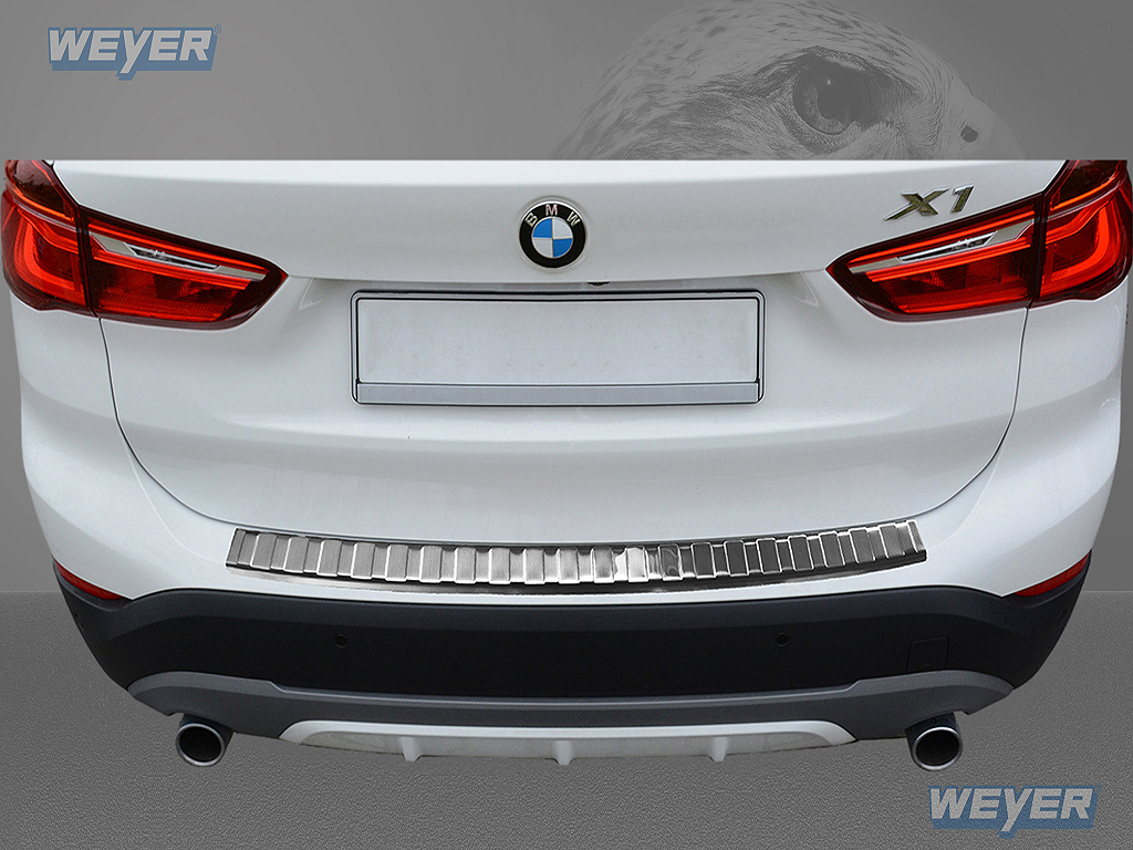 44088-Weyer-Edelstahl-Ladekantenschutz-BMW-X1-F48 BMW X1 F48 Year 2015-2022 WEYER stainless steel rear bumper protection