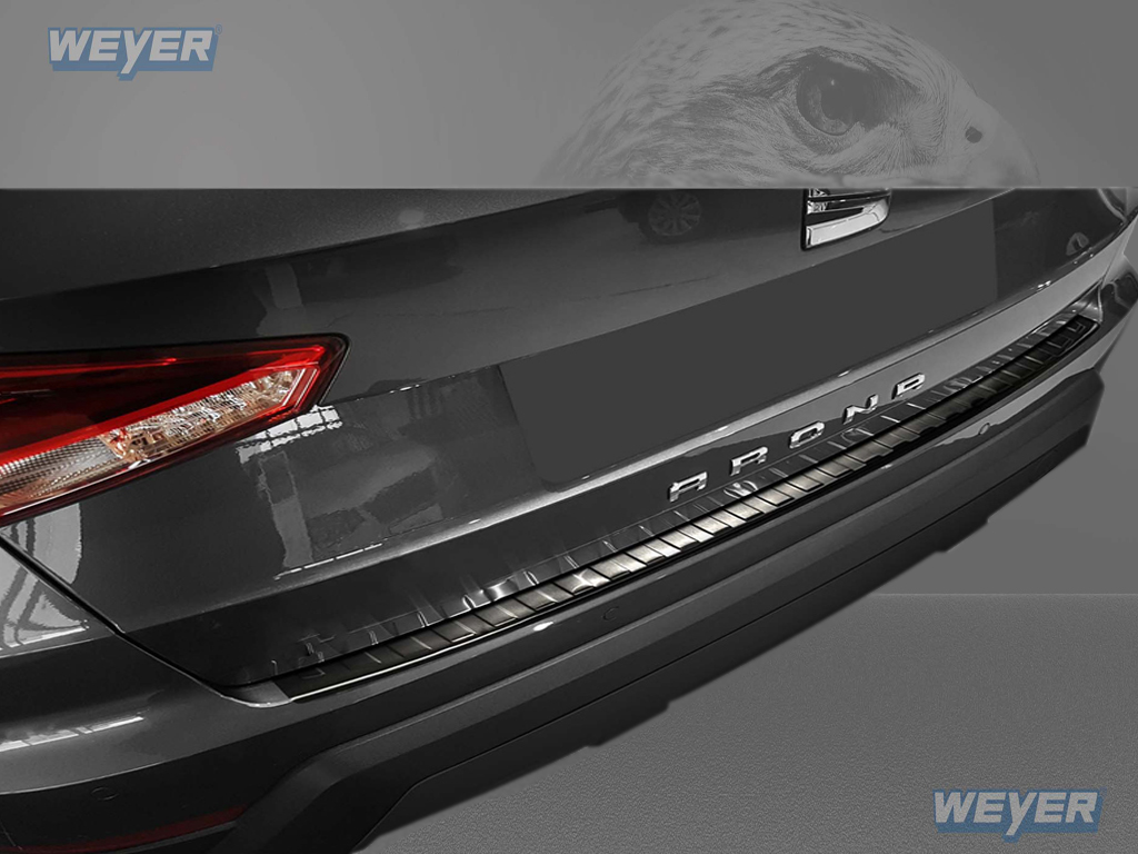43150-Weyer-Edelstahl-Ladekantenschutz-SEAT-ARONA-graphit-blackline-1 SEAT ARONA ab Baujahr 2017-, WEYER Edelstahl Ladekantenschutz -graphite/black