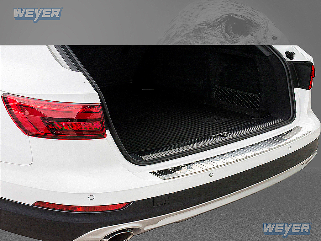 44507-Weyer-Edelstahl-Ladekantenschutz-AUDI-A4-B9-AVANT-ALLROAD-1 AUDI A4 B9 Avant ALLROAD ab Baujahr 2016-, WEYER Edelstahl Ladekantenschutz
