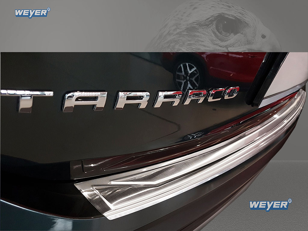 44385-Weyer-Edelstahl-Ladekantenschutz-Seat-Tarraco-1 SEAT TARRACO ab Baujahr 2018-, WEYER Edelstahl Ladekantenschutz