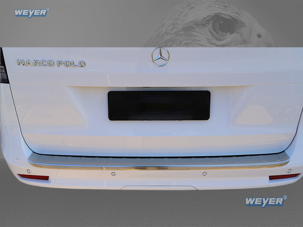 MERCEDES V ab Baujahr ab 2014, WEYER Falcon Premium Line Edelstahl Ladekantenschutz - XL