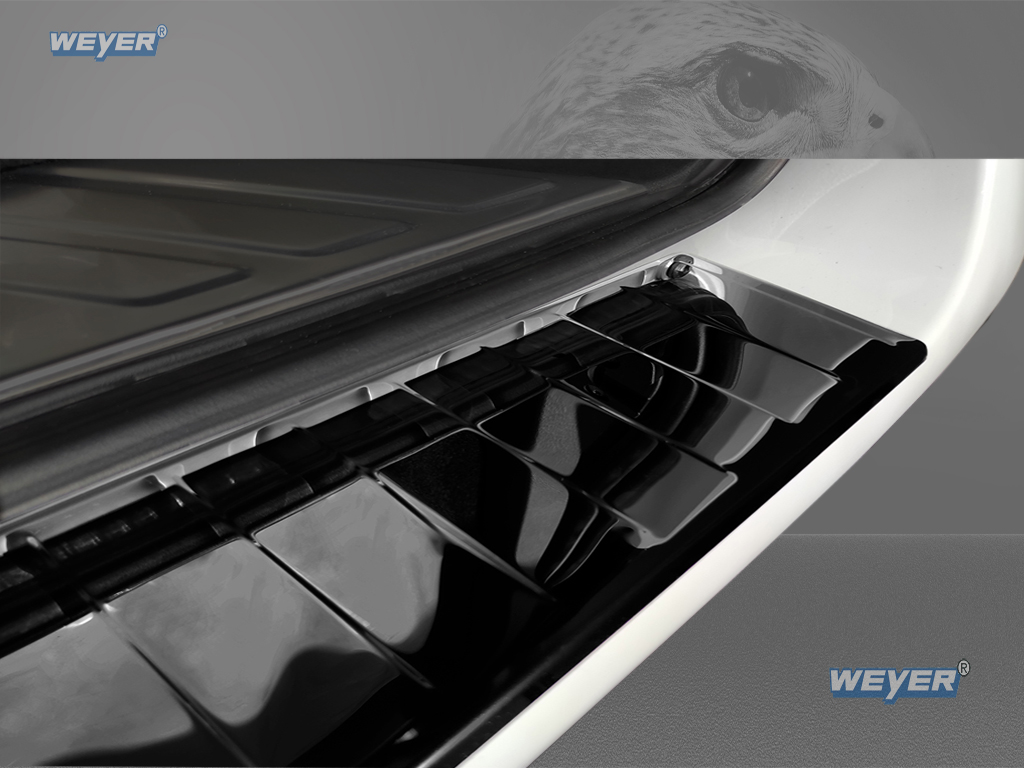 55042-Weyer-Edelstahl-Ladekantenschutz-Mercedes-V-Klasse-W447-Hochglanz-schwarz-4 MERCEDES V Class W447 Year 2014> WEYER stainless steel bumper protection- high gloss black, longer Version 129,8cm
