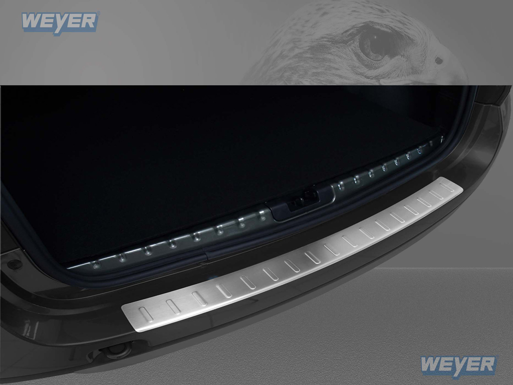 44017-Weyer-Edelstahl-Ladekantenschutz-DACIA-DUSTER DACIA DUSTER ab Baujahr 2010-2013, FL 2013-2016, WEYER Edelstahl Ladekantenschutz