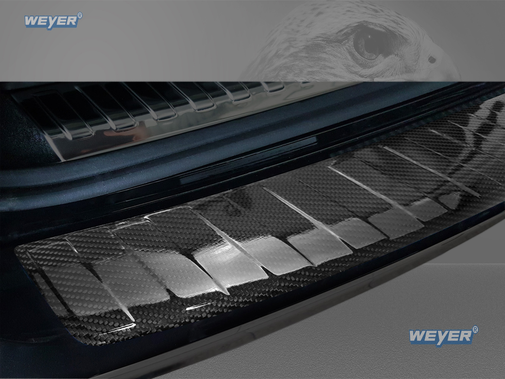 41212-Weyer-echt-Carbon-Ladekantenschutz-Audi-A6-C8-Avant-1 AUDI A6 C8 Avant year 2018-, WEYER REAL CARBON rear bumper protection