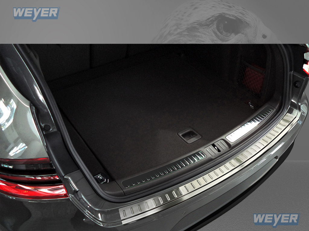 44181-Weyer-Edelstahl-Ladekantenschutz-PORSCHE-MACAN PORSCHE MACAN ab Baujahr 2014, WEYER Edelstahl Ladekantenschutz