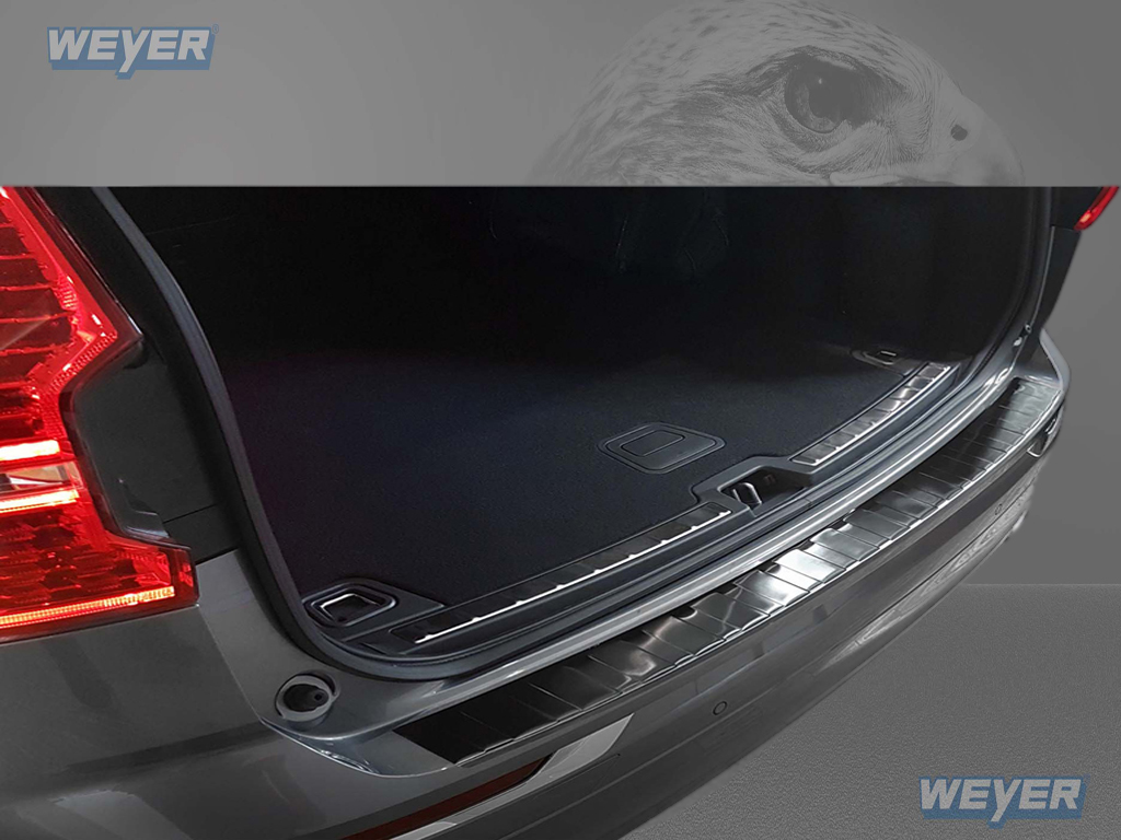 43127-Weyer-Edelstahl-Ladekantenschutz-VOLVO-XC60-graphit-blackline-1 VOLVO XC-60 ab Baujahr 07/2017>, WEYER Edelstahl Ladekantenschutz - graphite/black Line