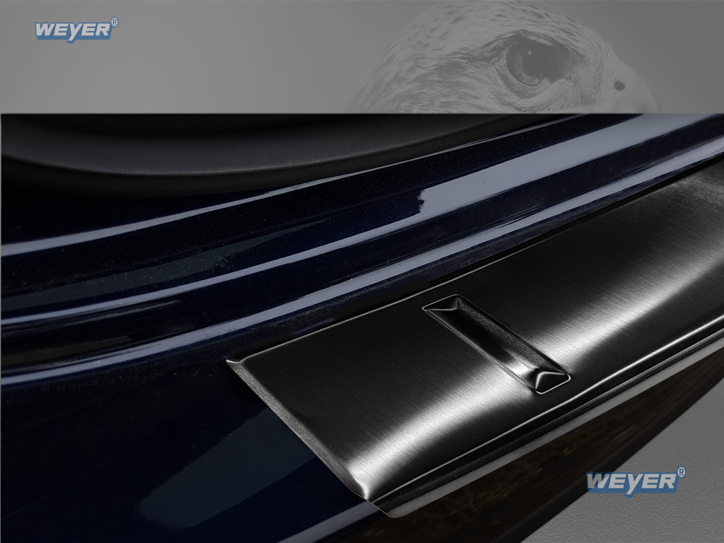 43218-Weyer-Edelstahl-Ladekantenschutz-Mercedes-GLE-W167-ab-2019-graphit-blackline-1 MERCEDES GLE II V167 & GLE AMG 53 Year 2019> WEYER stainless steel rear bumper protection - graphite-/black Line