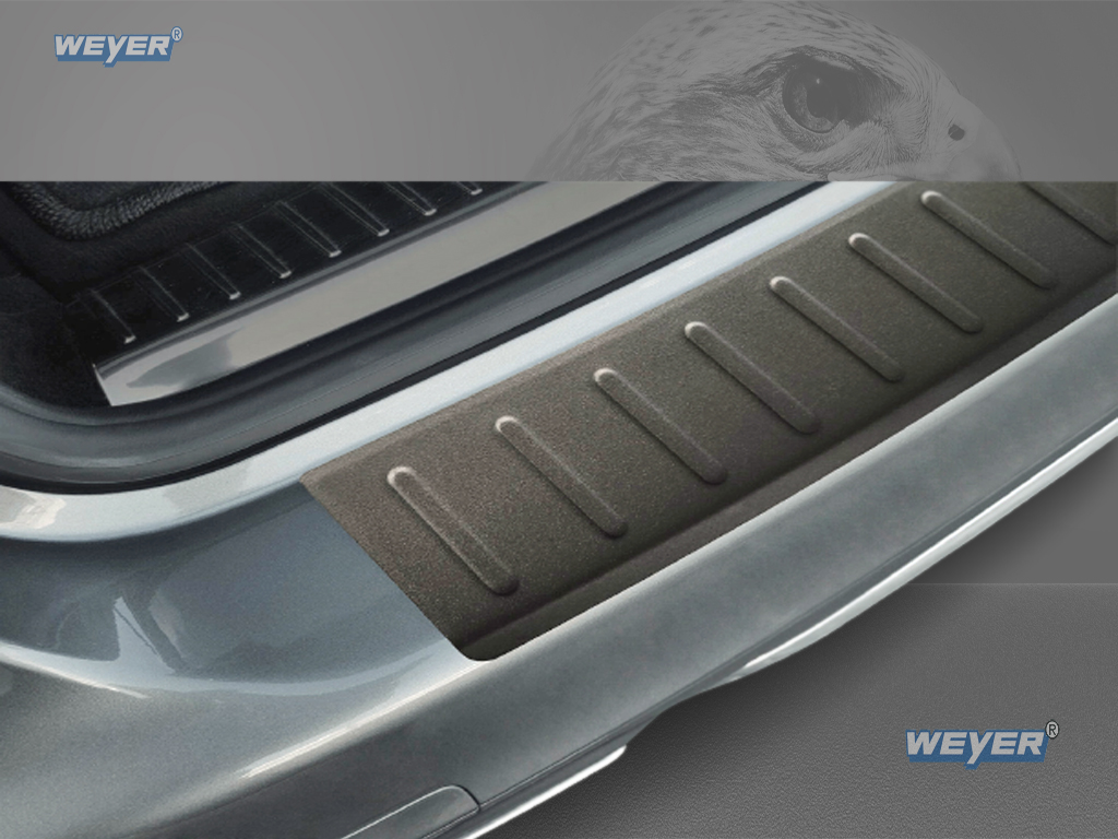 81316-Wyer-Edelstahl-Ladekantenschutz-Mercedes-C-Klasse-W205-T-Modell-schwarz-matt-3 MERCEDES C Klasse W205 T Model ab Baujahr 2014-, WEYER Edelstahl Ladekantenschutz--black matt