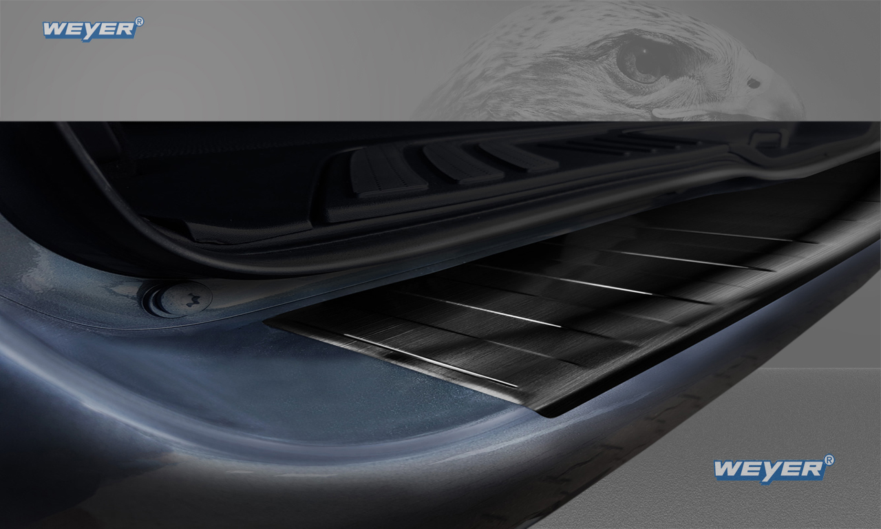 43213-Weyer-Edelstahl-Ladekantenschutz-Mercedes-V-Klasse-Vito-3-W447-1 MERCEDES VITO W447 Year 2014> WEYER stainless steel rear bumper protection - graphite-/black Line