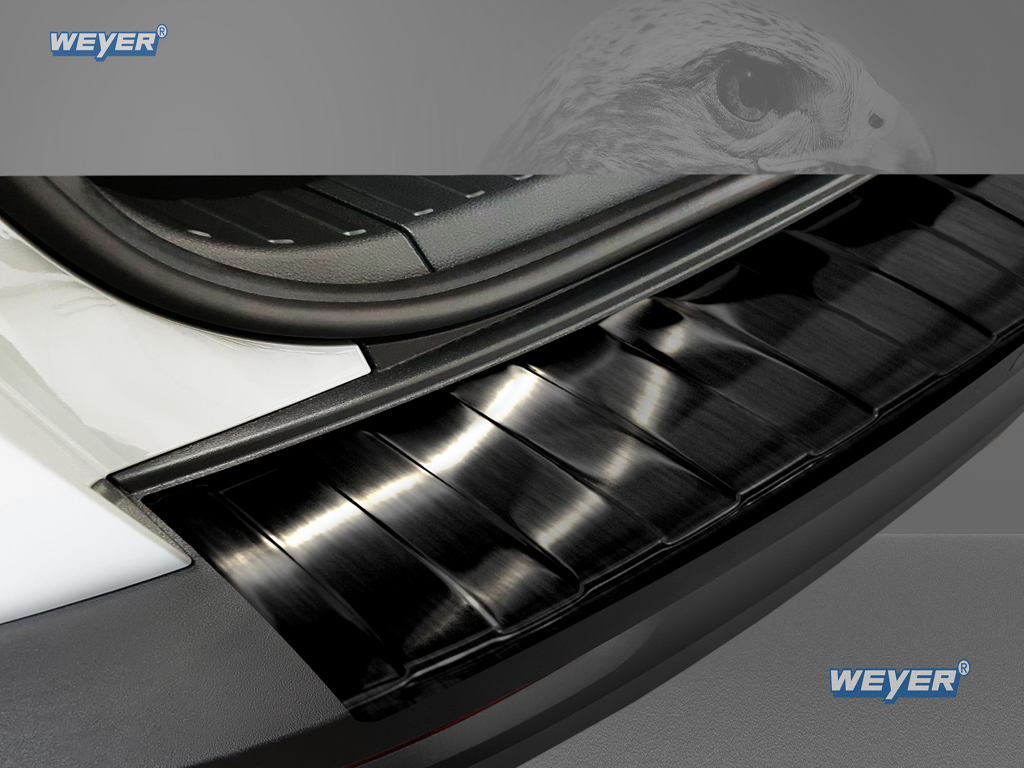 43195-Weyer-Edelstahl-Ladekantenschutz-Skoda-Karoq-graphit-blackline-1 SKODA KAROQ ab Bj. 2017>, WEYER Edelstahl Ladekantenschutz - graphite/black