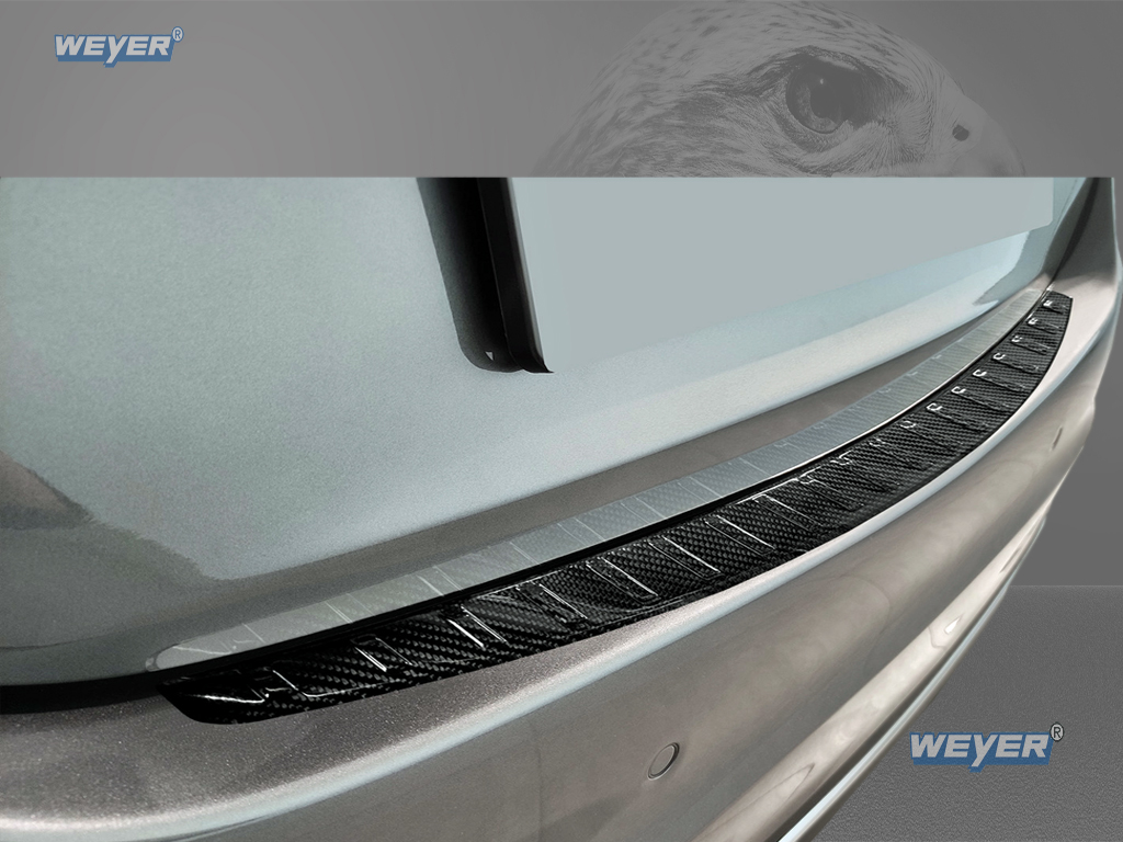 41289-Weyer-echt-carbon-Ladekantenschutz-Mercedes-C-Klasse-W206-3 "MERCEDES C Class W206 Limousine Year 2021> WEYER REAL CARBON rear bumper protection"