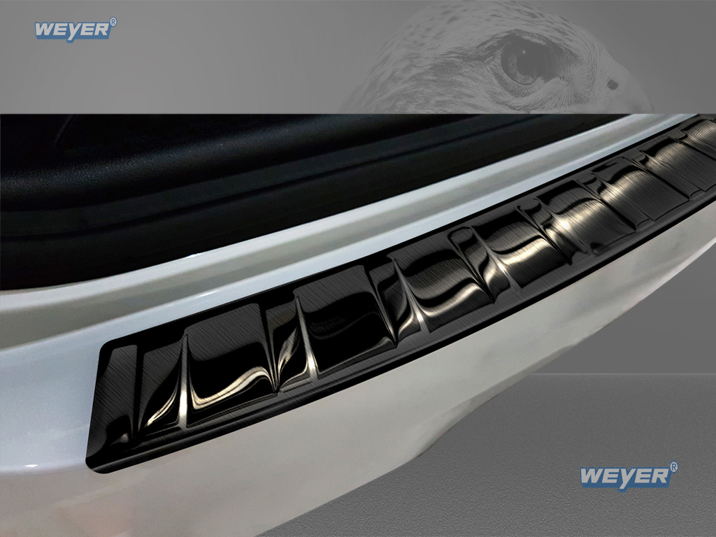 43174-Weyer-Edelstahl-Ladekantenschutz-BMW-X3-G01-1 BMW X3 G01 without M package Year 2017> WEYER stainless steel rear bumper protection - graphite-/black Line