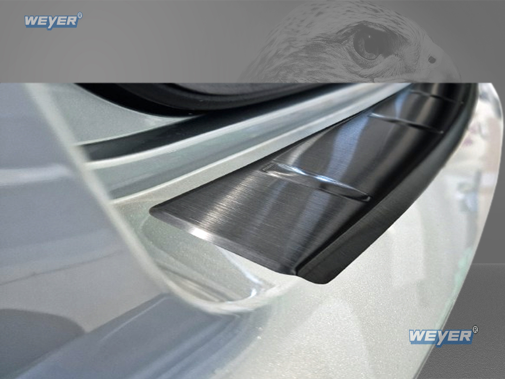 43381-Weyer-Edelstahl-Ladekantenschutz-Skoda-KAMIQ-2 SKODA KAMIQ ab Baujahr 2024>, WEYER Edelstahl Ladekantenschutz - graphite/black Line-