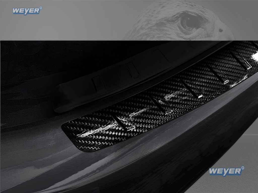 41242-Weyer-echt-Carbon-Ladekantenschutz-Mercedes-C-Klasse-Sedan-W205-3 MERCEDES C Klasse W205 Limousine ab Baujahr 2014-, WEYER ECHT CARBON Ladekantenschutz