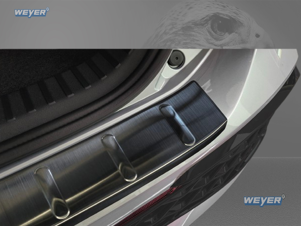 VW TAYRON ab Baujahr ab 2024-, WEYER Edelstahl Ladekantenschutz- graphite/black