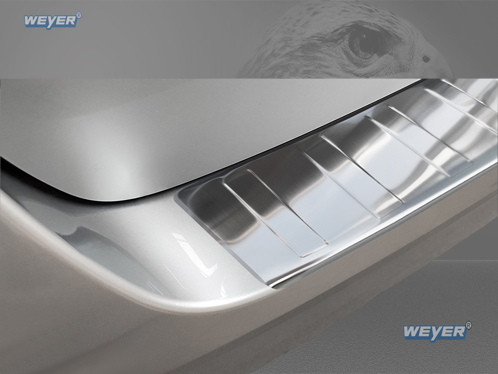 44849-Weyer-Edelstahl-Ladekantenschutz-VW-T7-3 VW TRANSPORTER T7 Multivan Year 2021>, WEYER stainless steel rear bumper protection satin finish