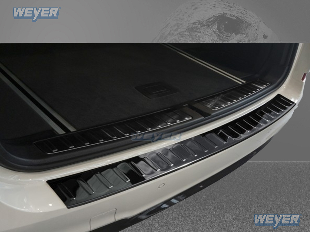 55018-Weyer-Edelstahl-Ladekantenschutz-BMW-X3-F25_black-Hochglanz_3 BMW X3 F25 5D Year 2014-2017 WEYER stainless steel bumper protection- high gloss black