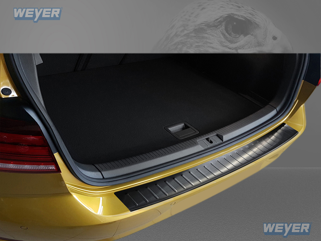 43114-Weyer-Edelstahl-Ladekantenschutz-VW-Golf-VII-5D-graphit-blackline-1 VW GOLF VII 5D ab Baujahr 2012-2019, WEYER Edelstahl Ladekantenschutz - graphite/black