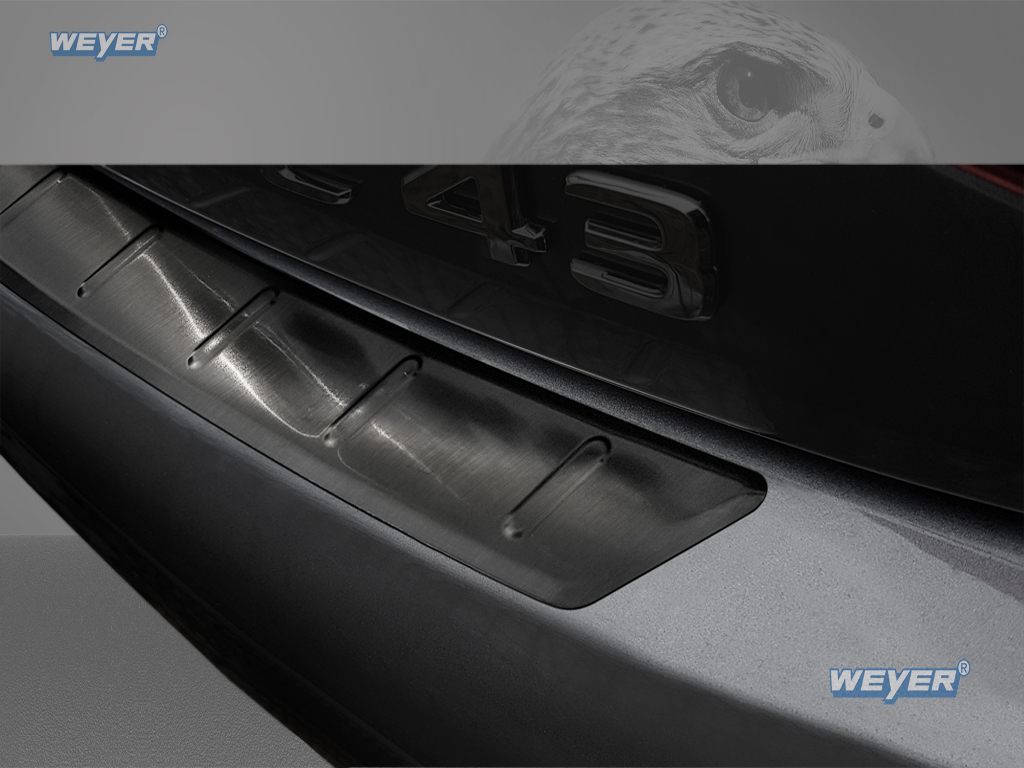 43232-Weyer-Edelstahl-Ladekantenschutz-Mercedes-C-Klasse-2-C205-graphit-blackline-3HjXhOftOxrtBh MERCEDES C Klasse Coupe C205 AMG ab Baujahr 2019>, WEYER Edelstahl Ladekantenschutz -graphite/black