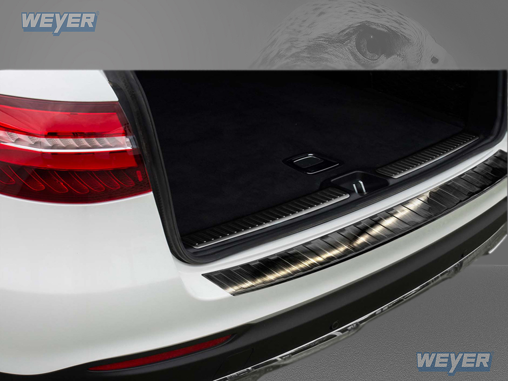 43115-Weyer-Edelstahl-Ladekantenschutz-MERCEDES-GLC-X253-graphit-blackline-1 MERCEDES GLC X253 ab Baujahr 2015>, WEYER Edelstahl Ladekantenschutz-graphite/black-