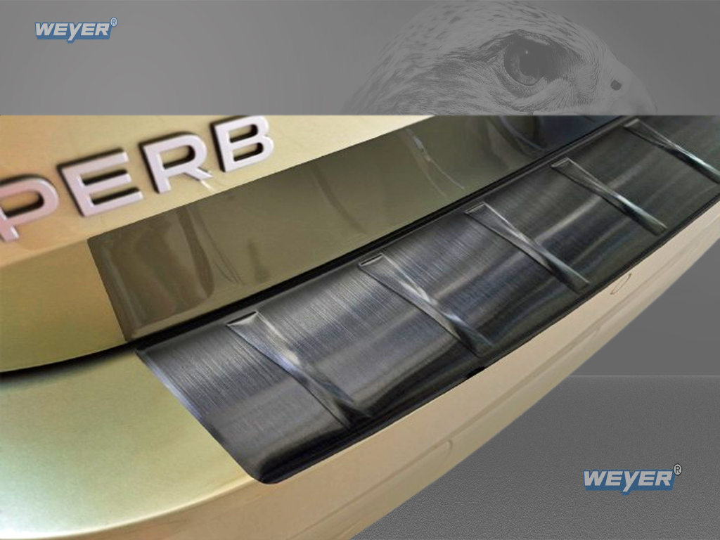 43383-Weyer-Edelstahl-Ladekantenschutz-Skoda-Superb-4-graphit-blackline-3 SKODA SUPERB IV KOMBI ab Baujahr 2024-, WEYER Edelstahl Ladekantenschutz--graphite/black Line-