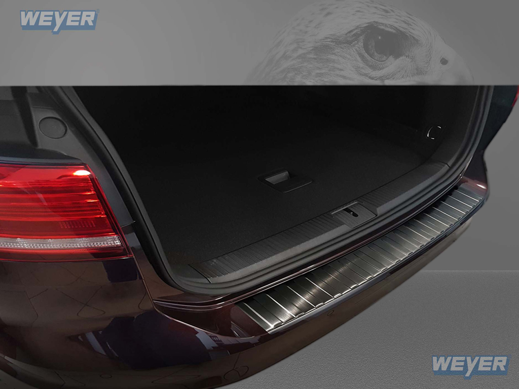 43011-Weyer-Edelstahl-Ladekantenschutz-VW-PASSAT-B8-Variant-graphit-blackline-1 VW PASSAT B8 VARIANT + ALLTRACK + GTE HYBRID + R-Line Year 2014- 2019>, WEYER stainless steel rear bumper protection - graphite-/black satin finish