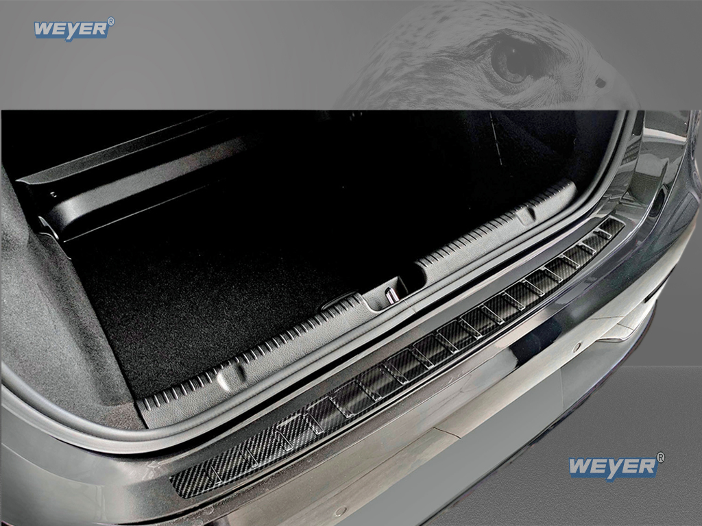 41311-Weyer-echt-carbon-Ladekantenschutz-Mercedes-Benz-EQE-V295-1 "MERCEDES EQE V295 Year 2022> WEYER REAL CARBON rear bumper protection"
