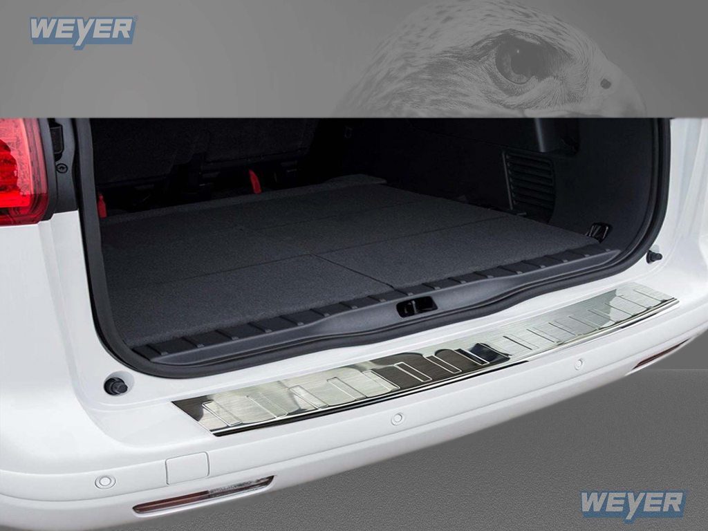 44991-Weyer-Edelstahl-Ladekantenschutz-PEUGOT-5008-MINIVAN-1 PEUGEOT 5008 MINIVAN ab Baujahr 2009-2017, WEYER Edelstahl Ladekantenschutz